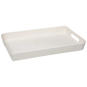 Plateau 45x30cm "Modern Color" blanc