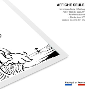 Poster shore break Affiche seule