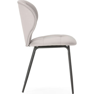 Lot de 2 chaises en tissu - SVEA