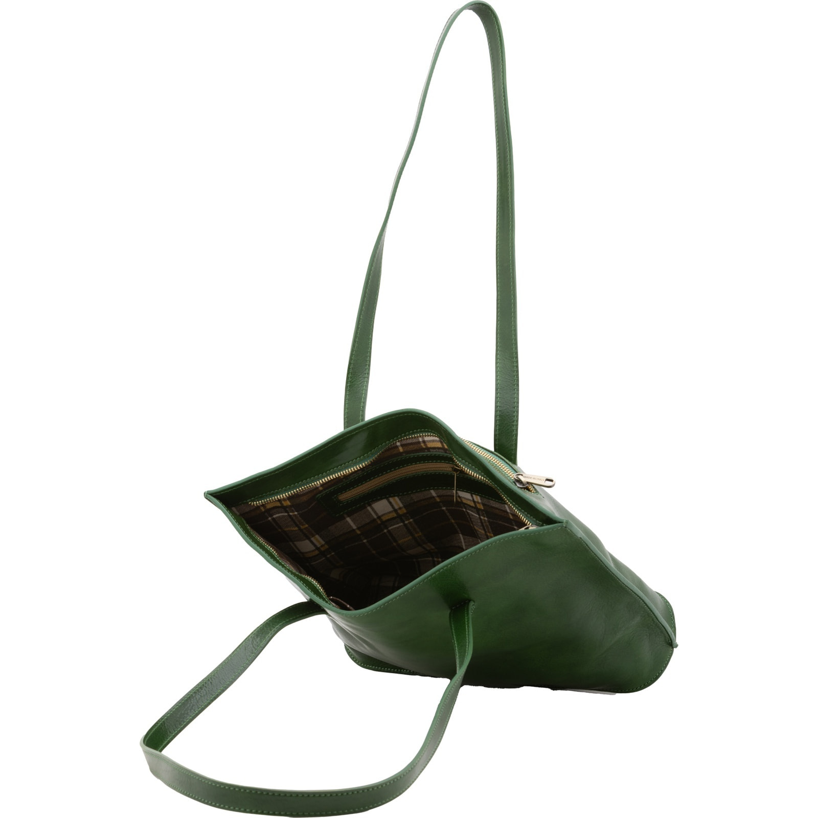 Borsa a spalla da donna - Modello False - 100% pelle - 27.0 x 38.5 x 10.0 cm