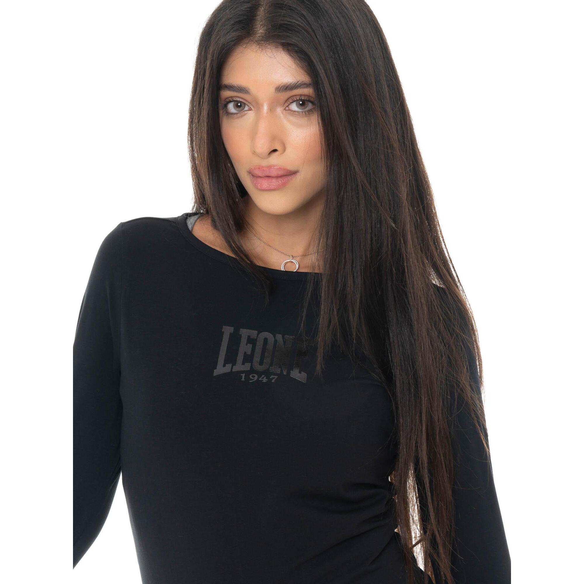 Camiseta de manga larga para mujer con estampado Leone 1947 Never Without