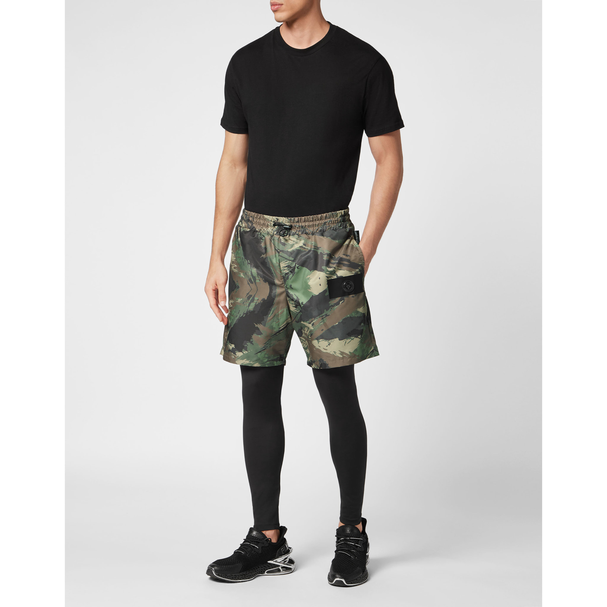 PLEIN SPORT Pantaloni da ginnastica CAMOUFLAGE