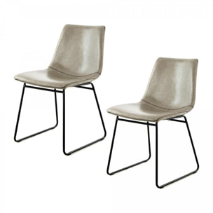 Lot de 2 chaises BILI Partiellement fabriqué à la main