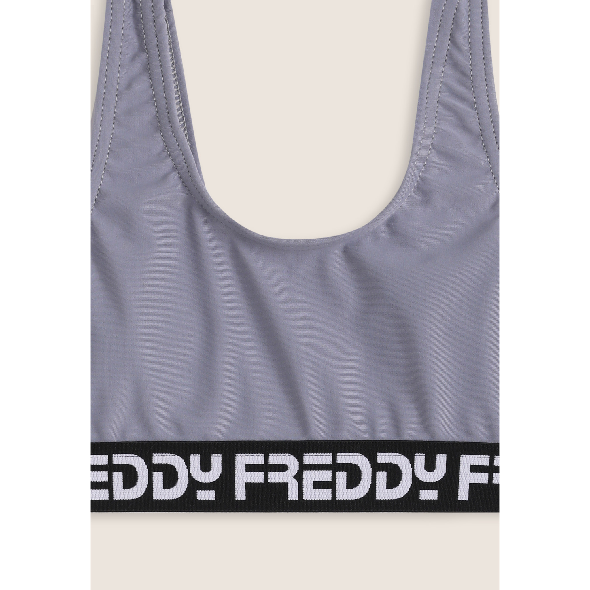 Costume 2 pezzi bambina con fasce logate