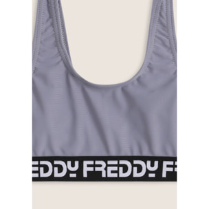 Costume 2 pezzi bambina con fasce logate