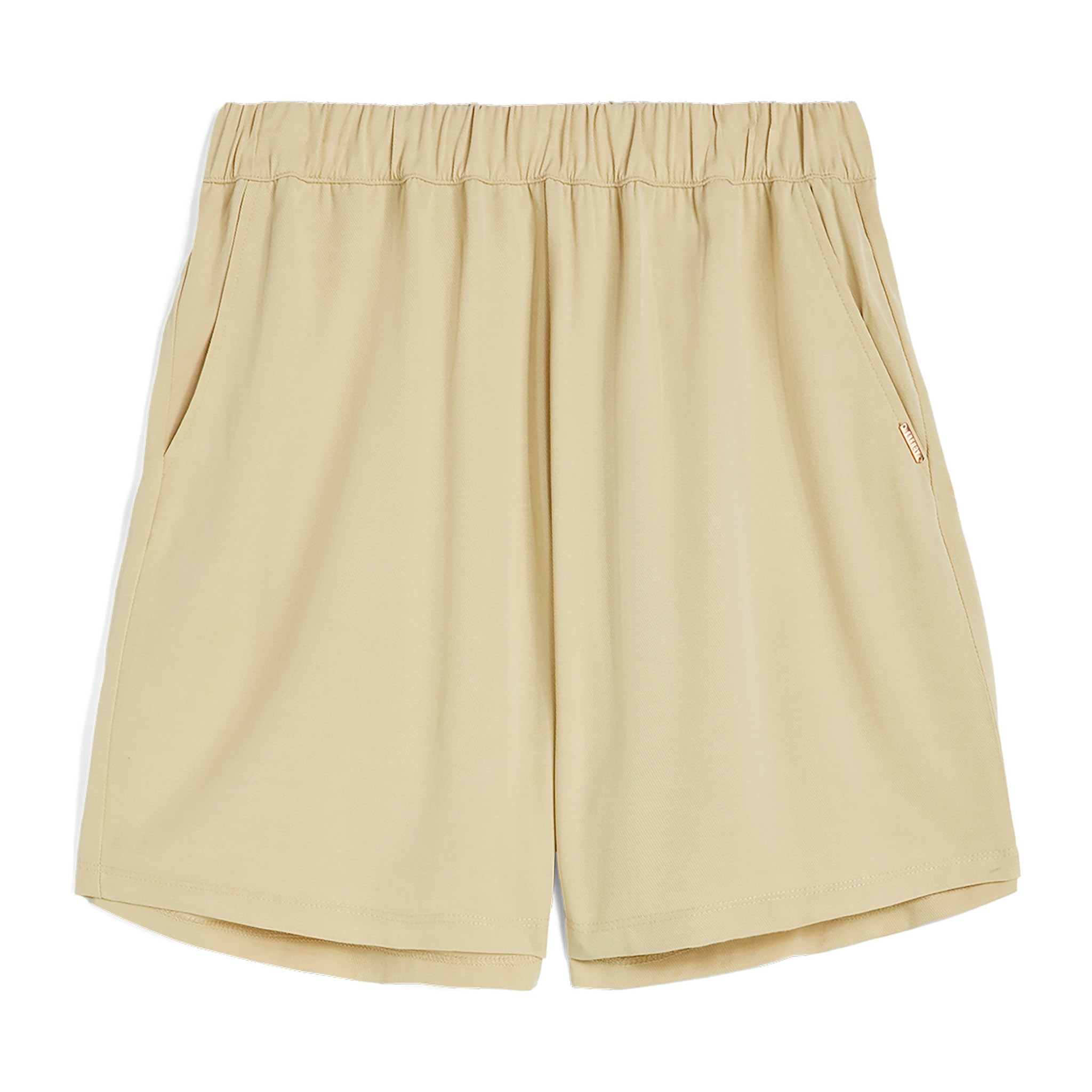 Pantaloni short da donna in lino viscosa con gamba ampia