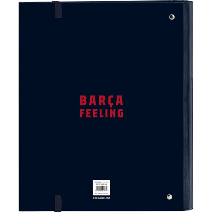 Carpeta 4 anillas 35mm c/recambio f.c.barcelona corporativa
