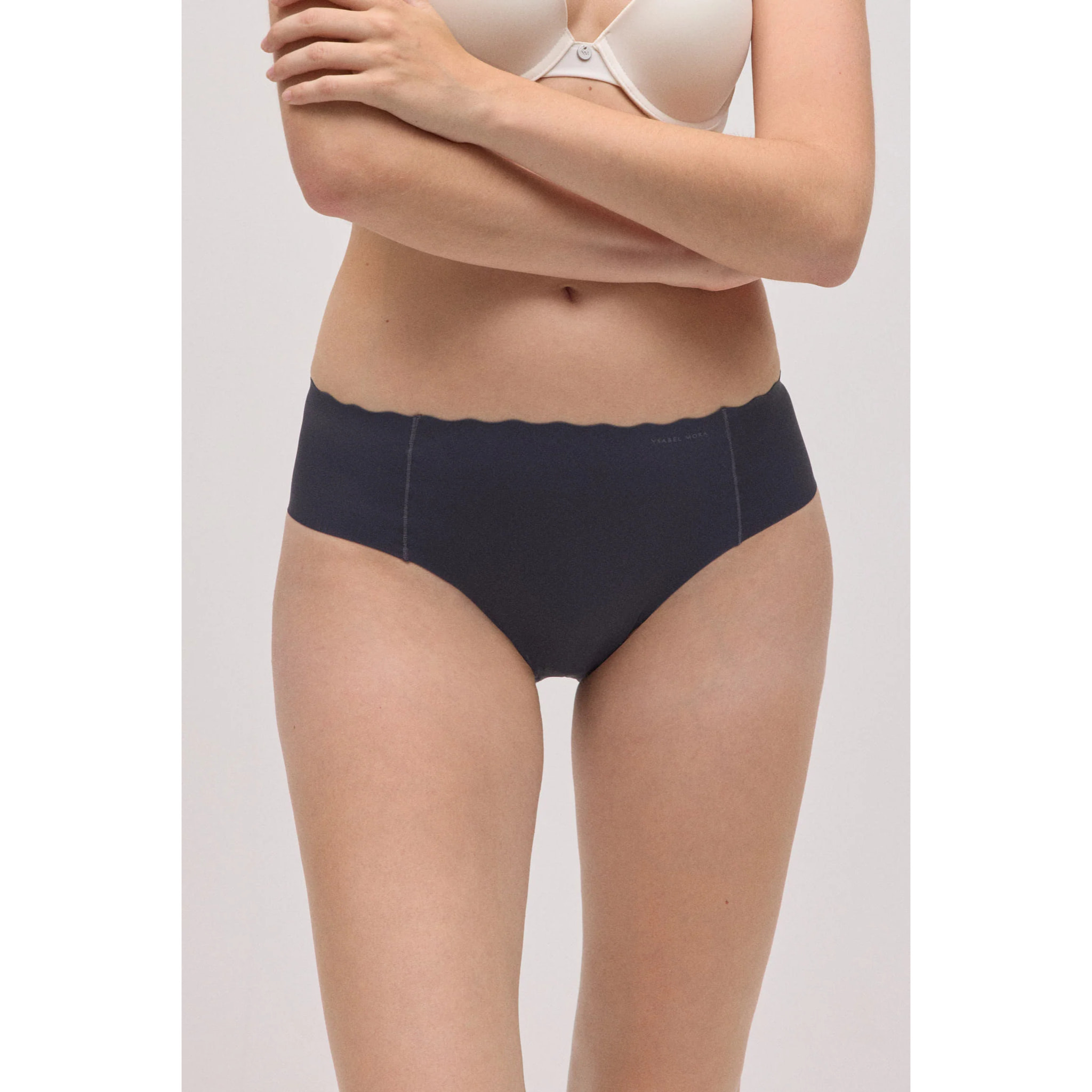 Slip midi laser blu navy