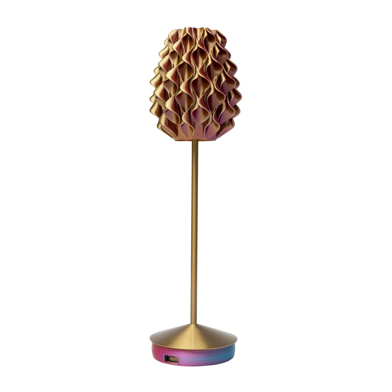 Lampe Swirl Sunset dorée Kare Design