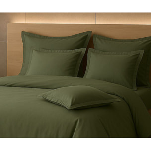 PARURE HOUSSE DE COUETTE 2 PERS 240x220 percale de Coton - PERCALE KAKI