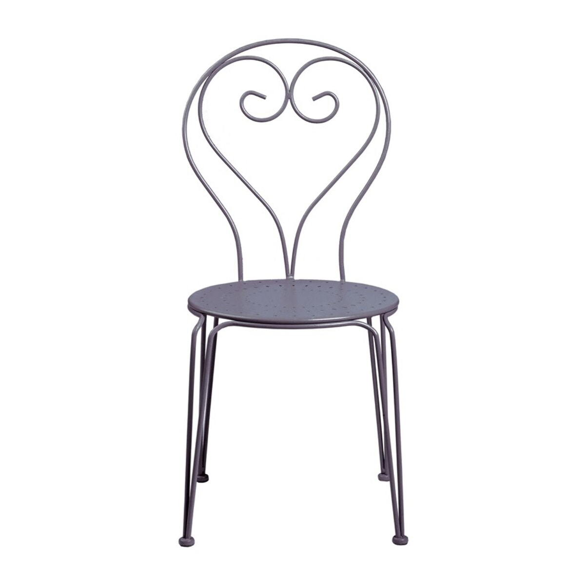 Ensemble table et chaises de jardin  - Anthracite - CASABLANCA