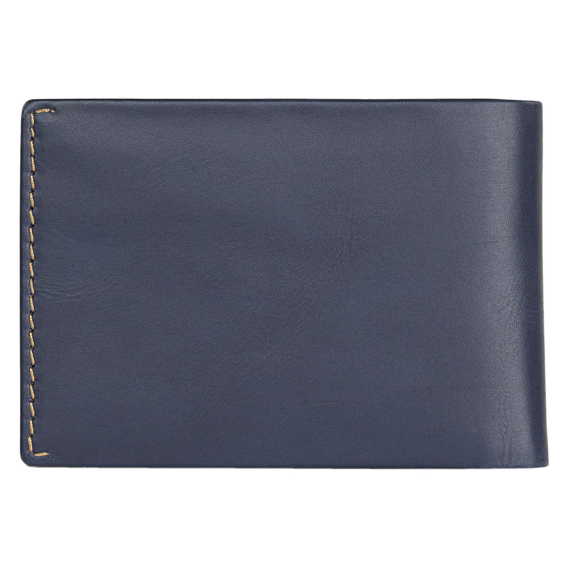 Cartera Hombre Piel Jaslen Lyon Azul Marino-Camel