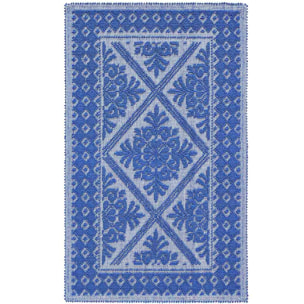 Tappeto Sardo Blu Ingresso Cucina Bagno