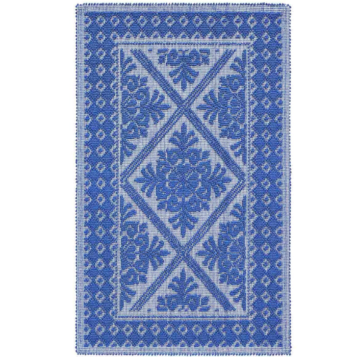 Tappeto Sardo Blu Ingresso Cucina Bagno