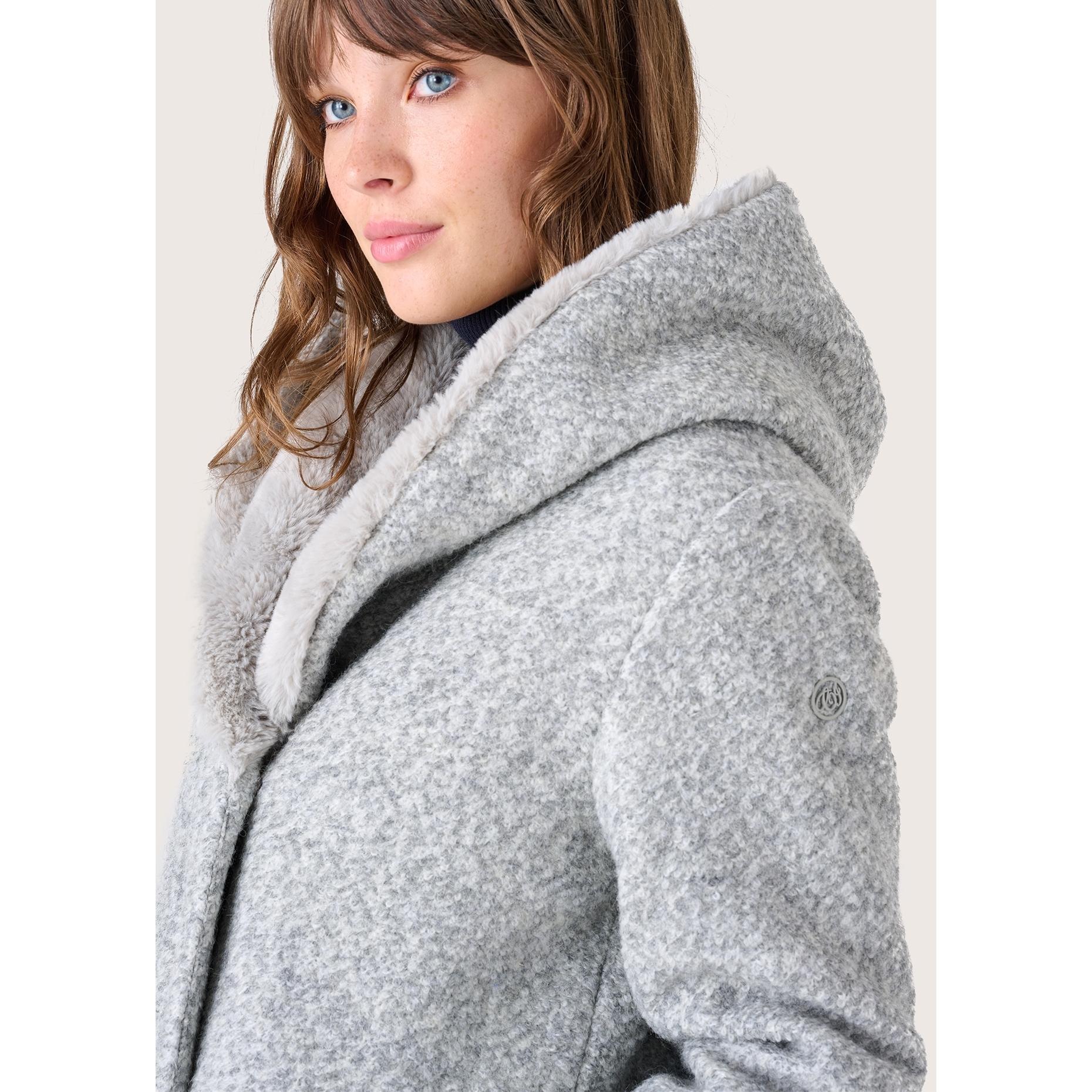 Cappotto Camomilla Medium Grey-Melange Lana