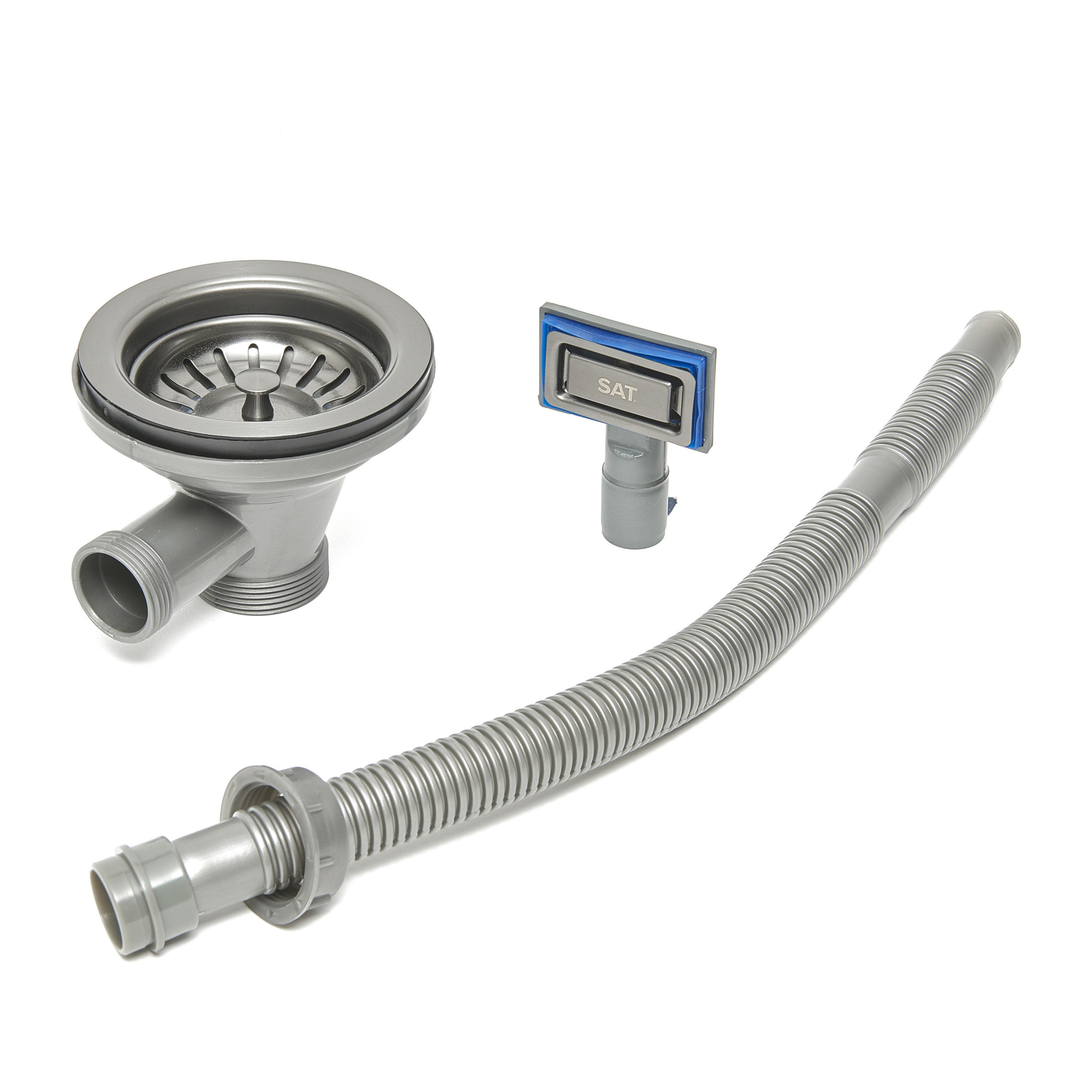 Swiss Aqua Technologies Aurum Évier de cuisine encastrable en inox 304, 68x45x21 cm, Gun Metal brossé PVD