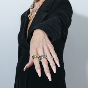 Anillo LUX BY LUX acabado oro amarillo 18k