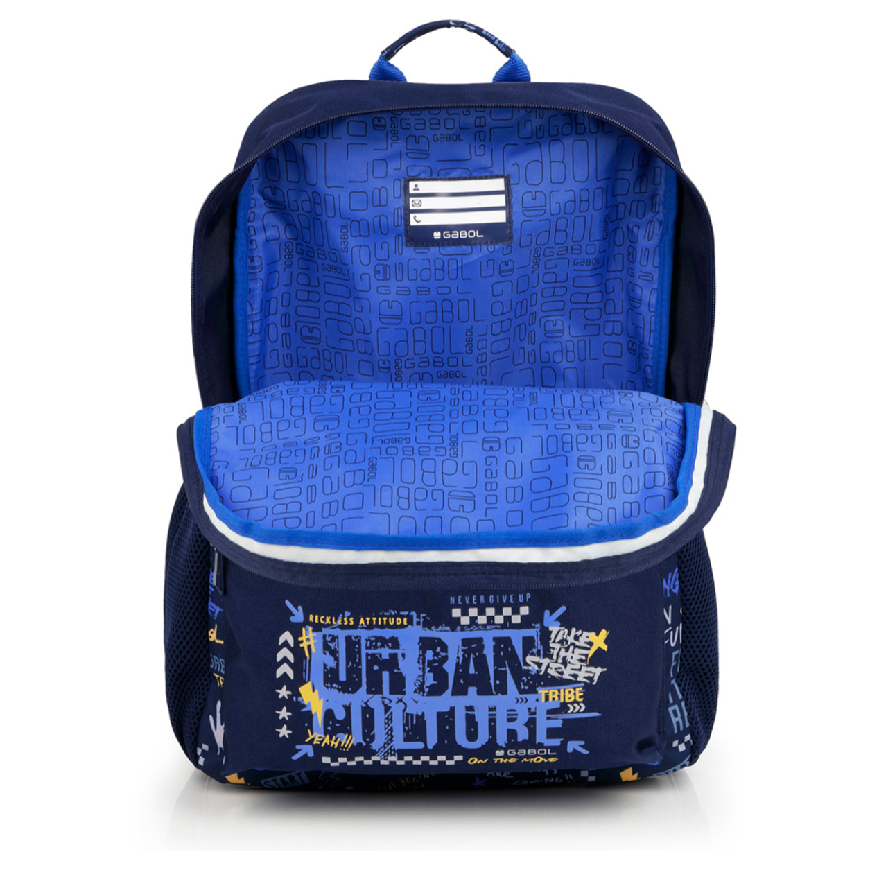 Mochila adaptable a carro Gabol SKULL azul y resistente al agua