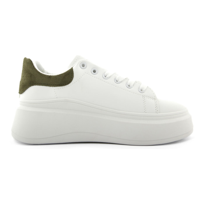 Sneakers Donna colore Verde-Altezza tacco:5cm