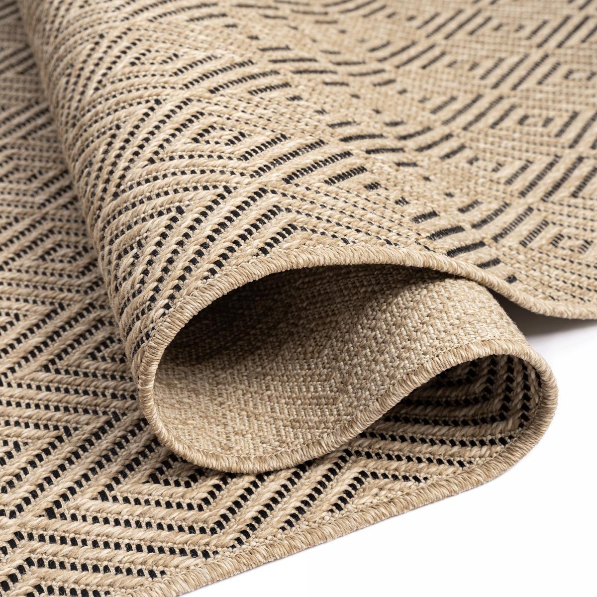 Tapis extérieur intérieur NOLAM aspect jute ton sur ton