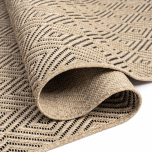 Tapis extérieur intérieur NOLAM aspect jute ton sur ton