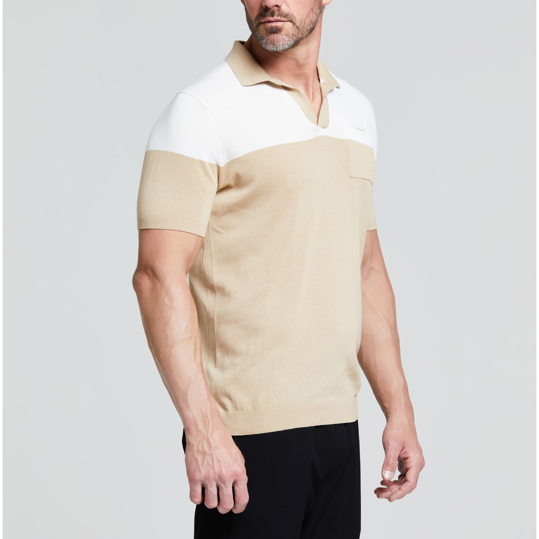 MAGLIA MIRKO SCOLLO A V MANICA CORTA