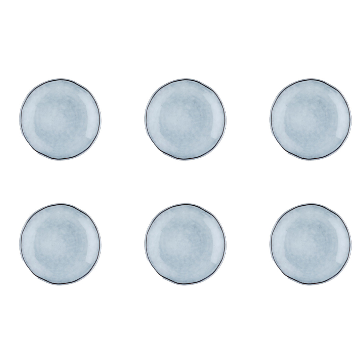 Assiette CLOUD Ø16cm - 6 pièces - Gris orage