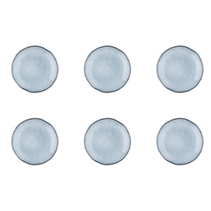 Assiette CLOUD Ø16cm - 6 pièces - Gris orage