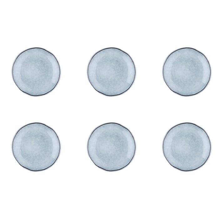 Assiette CLOUD Ø16cm - 6 pièces - Gris orage