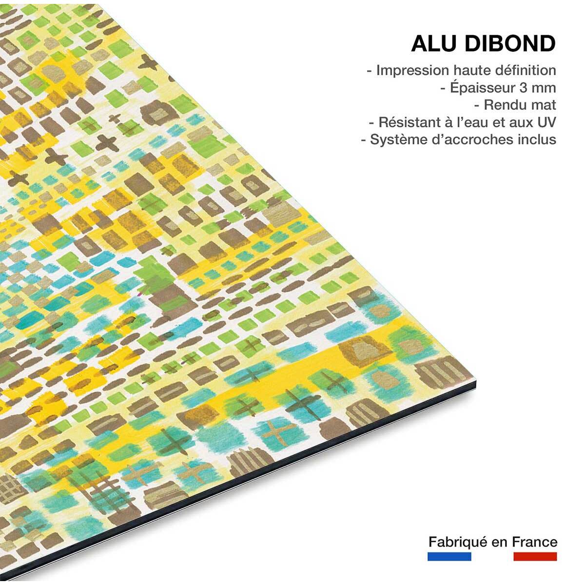 Tableau vertikal block Tableau alu Dibond