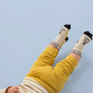 Mini Calcetines "Tengo un superpapá" RAYAS