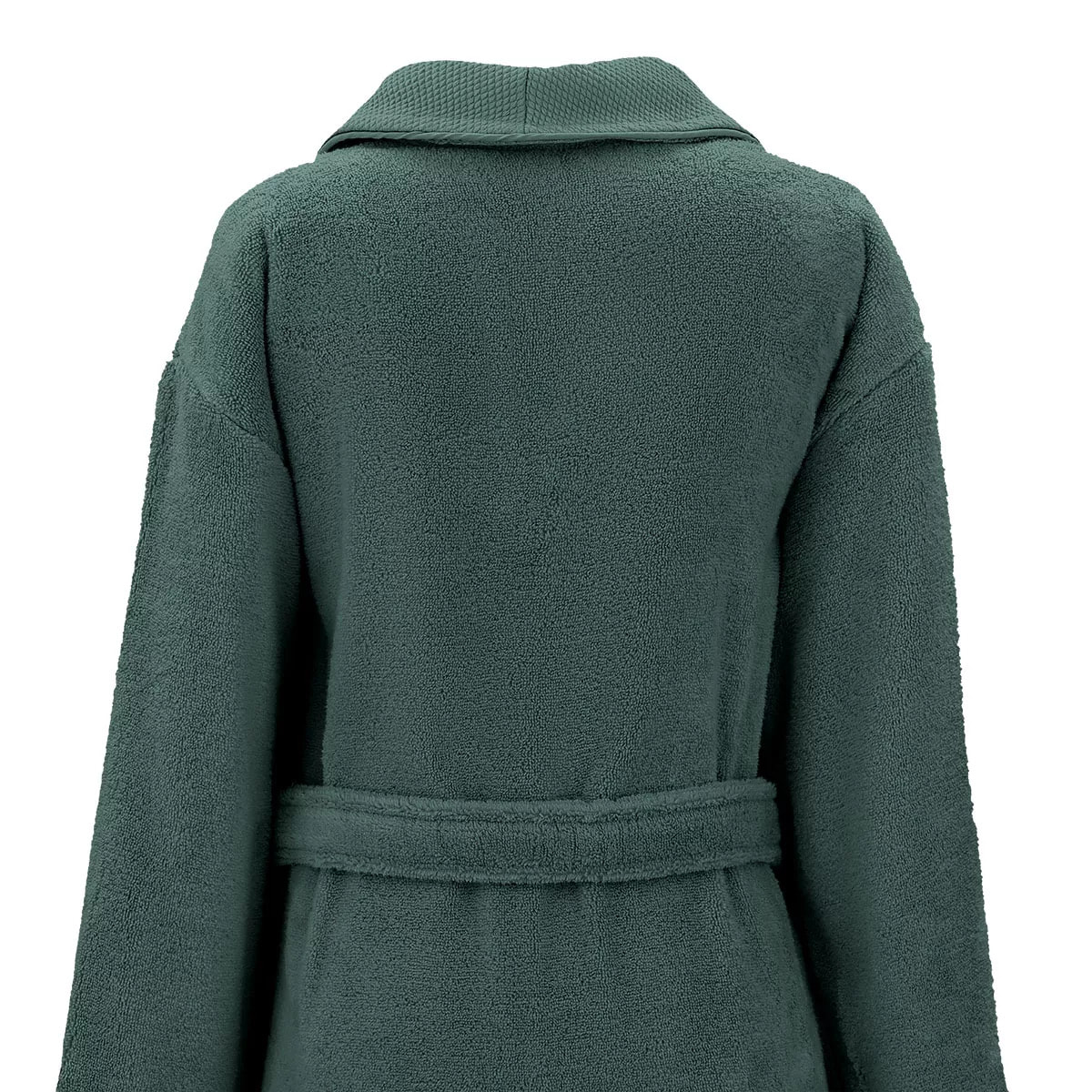 Peignoir pur coton 420 g/m² uni anthracite Elea crepuscule