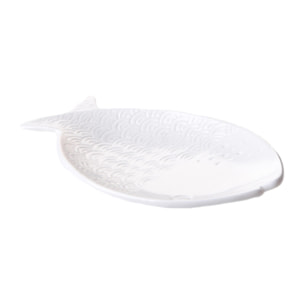 Pesce portaoggetti - Pezzi 2 - 26,6xH3,5x17,5cm - Colore: Bianco - Bianchi Dino -