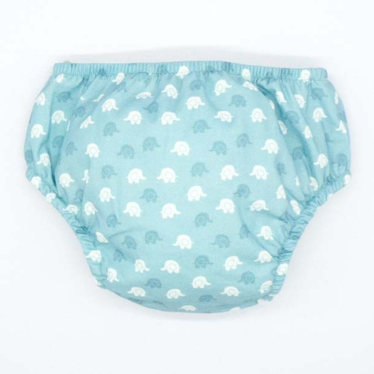 CUBREPAÑAL ELEFANTES AZUL Y BLANCO
