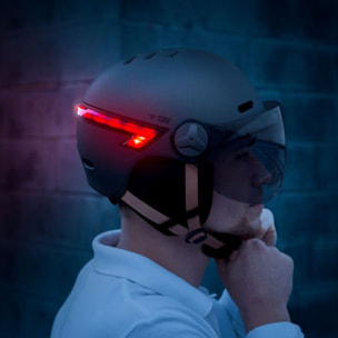 Casque CASR Led Glow gris taille L
