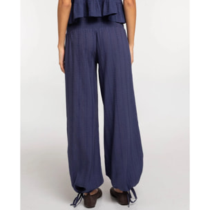 Pantalón recto con bajo ajustable de mujer
