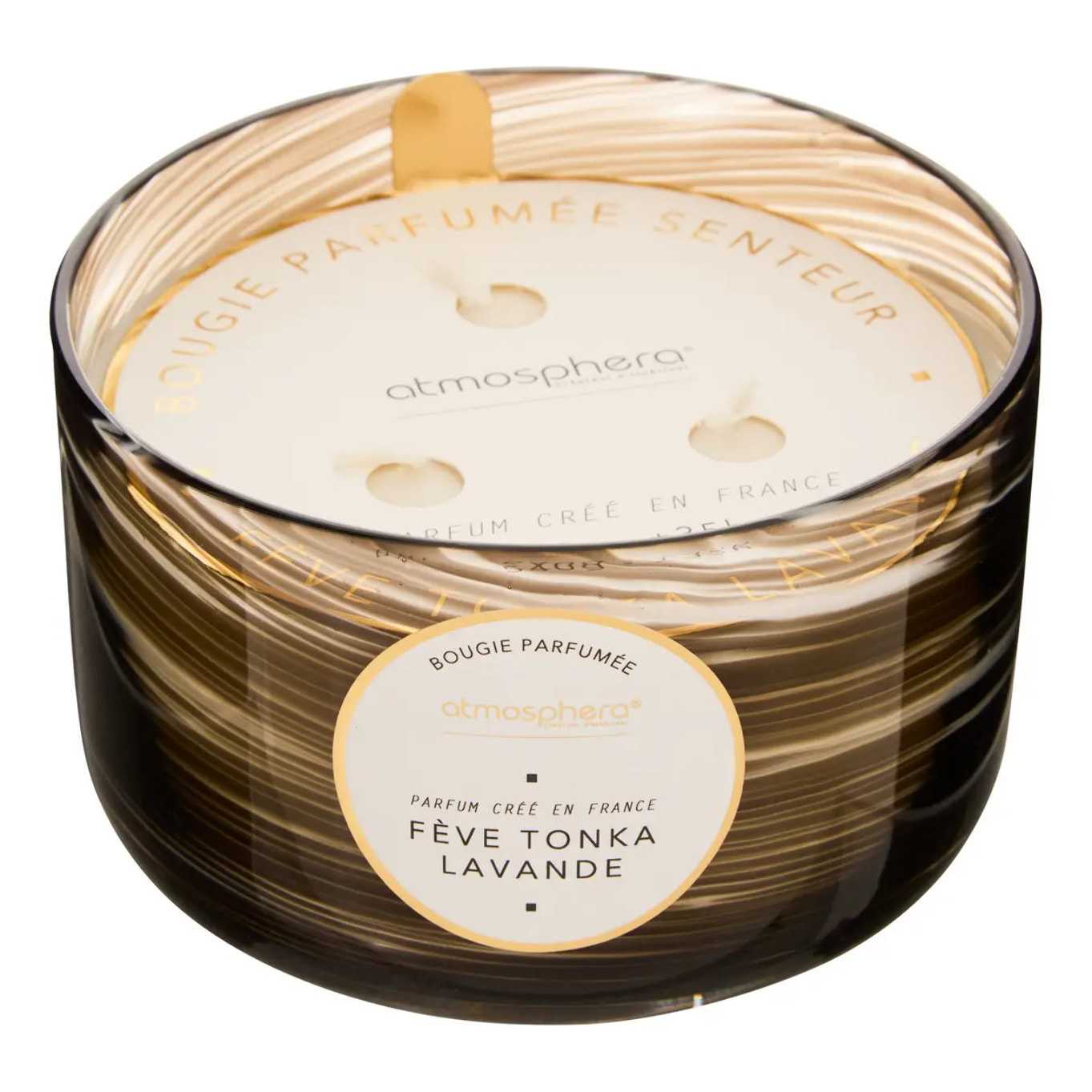 Bougie parfumée 540g Wavy Fève tonka lavande