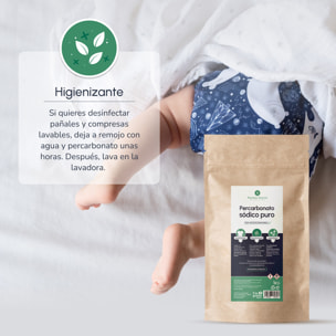 PLANETA HUERTO | Percarbonato Sódico 2,5 kg – Bolsa de Papel Kraft con Blanqueador y Quitamanchas Ecológico para Ropa Blanca y de Colores