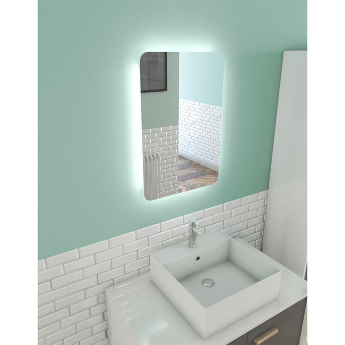 Miroir salle de bain rétroéclairé à LED 40x60x3.5 cm - ATMOSPHERE
