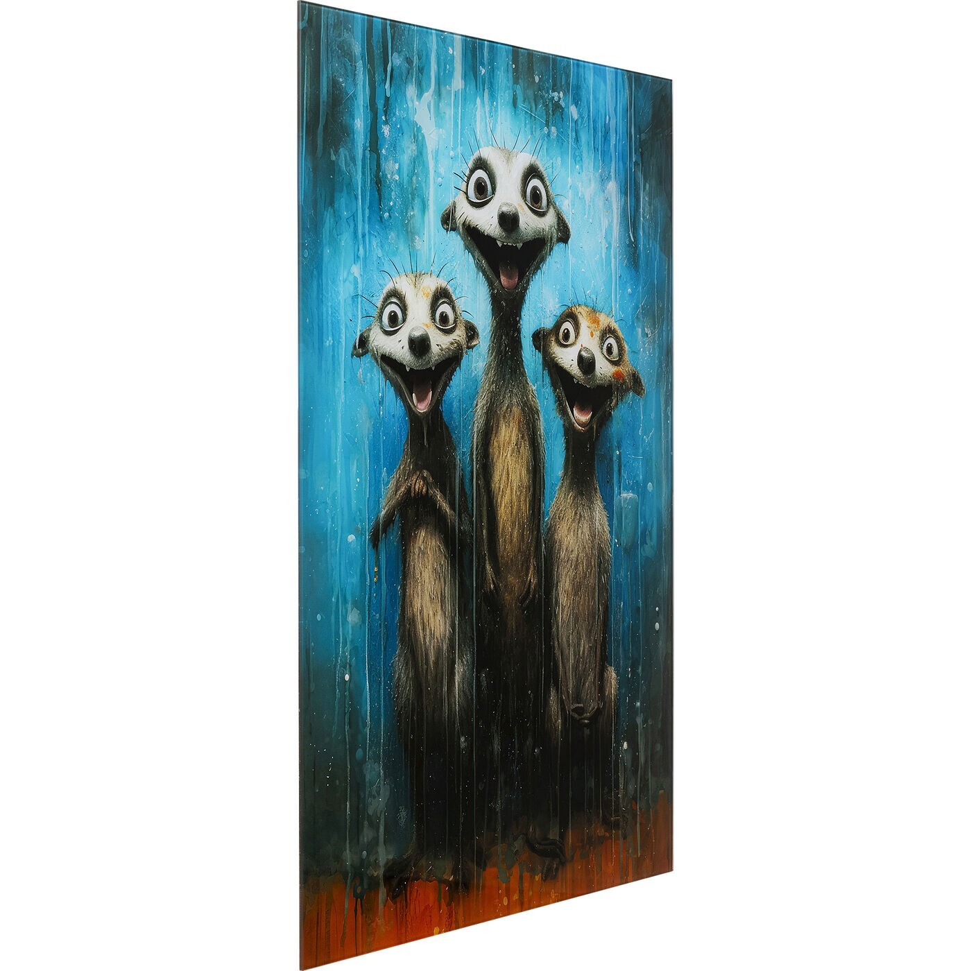 Tableau en verre suricates 60x80cm Kare Design