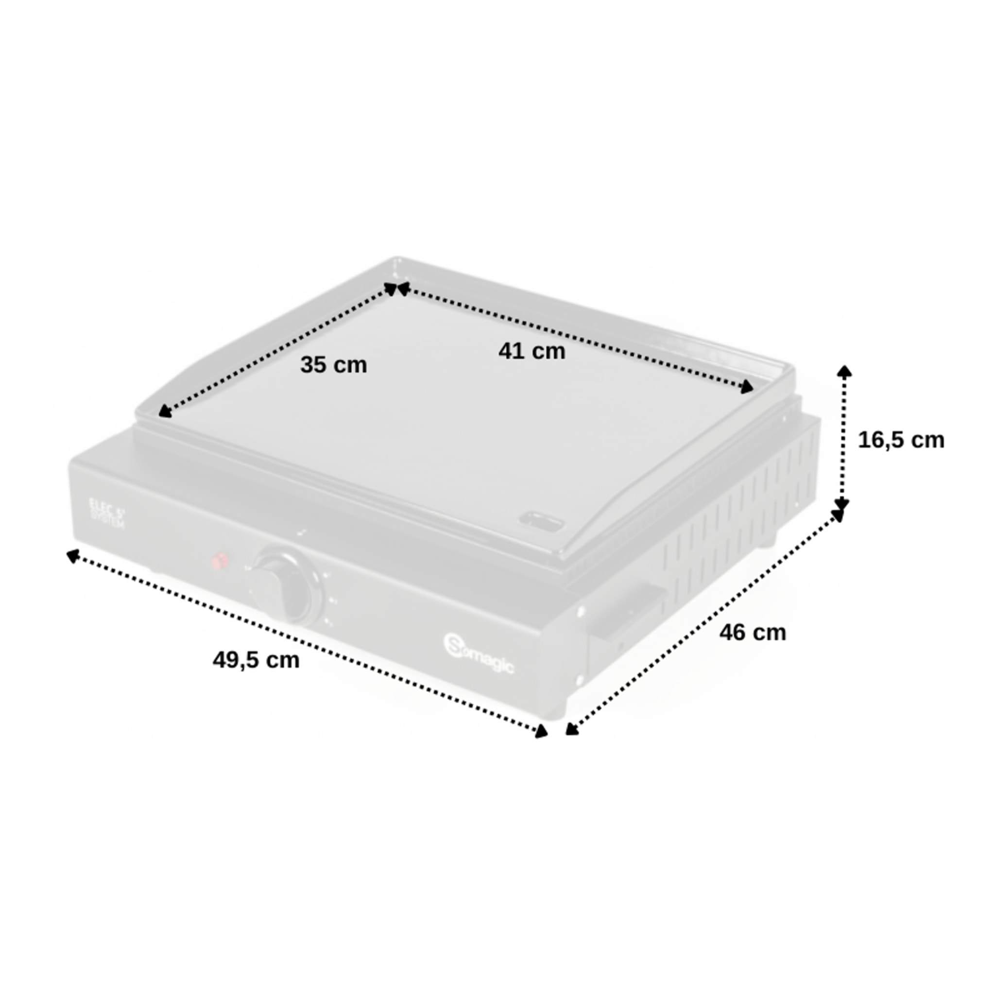 Plancha électrique en fonte OLIANA