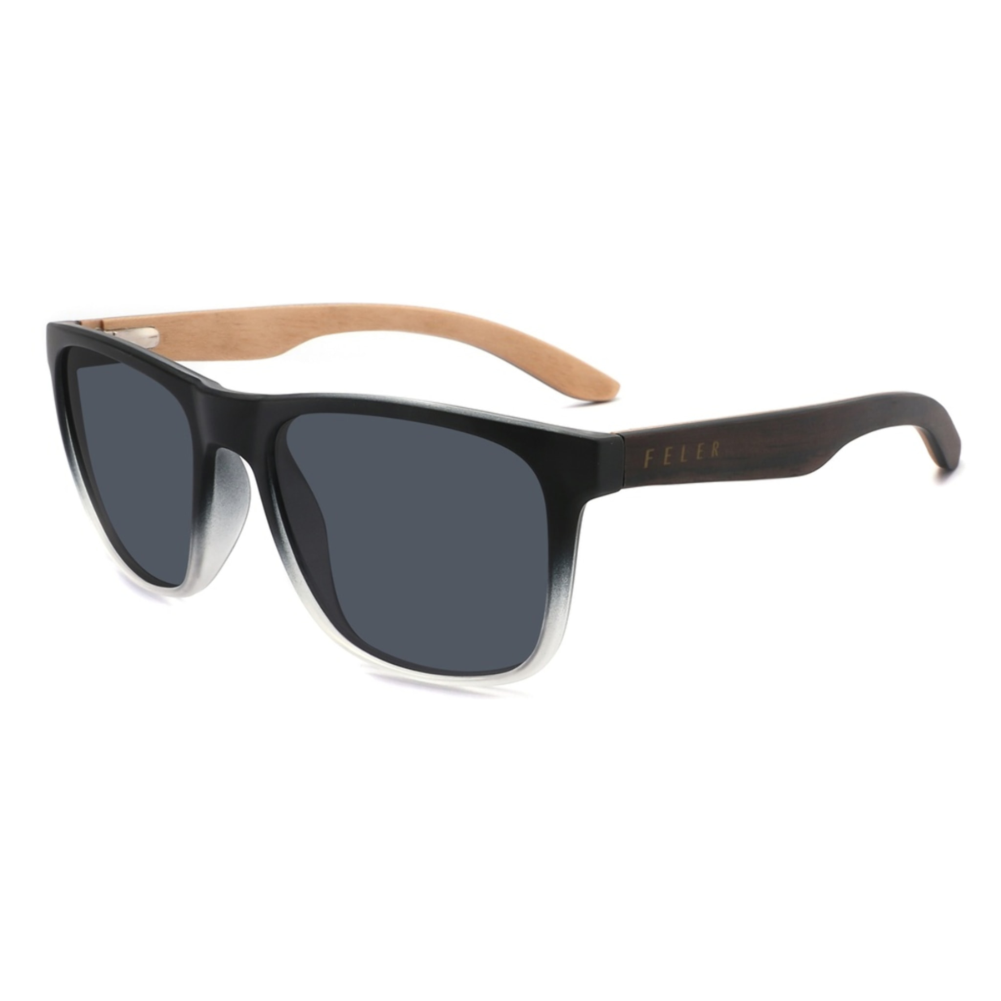 Gafas de Sol Feler 1586-11 Polarizadas de Madera Unisex 53 mm