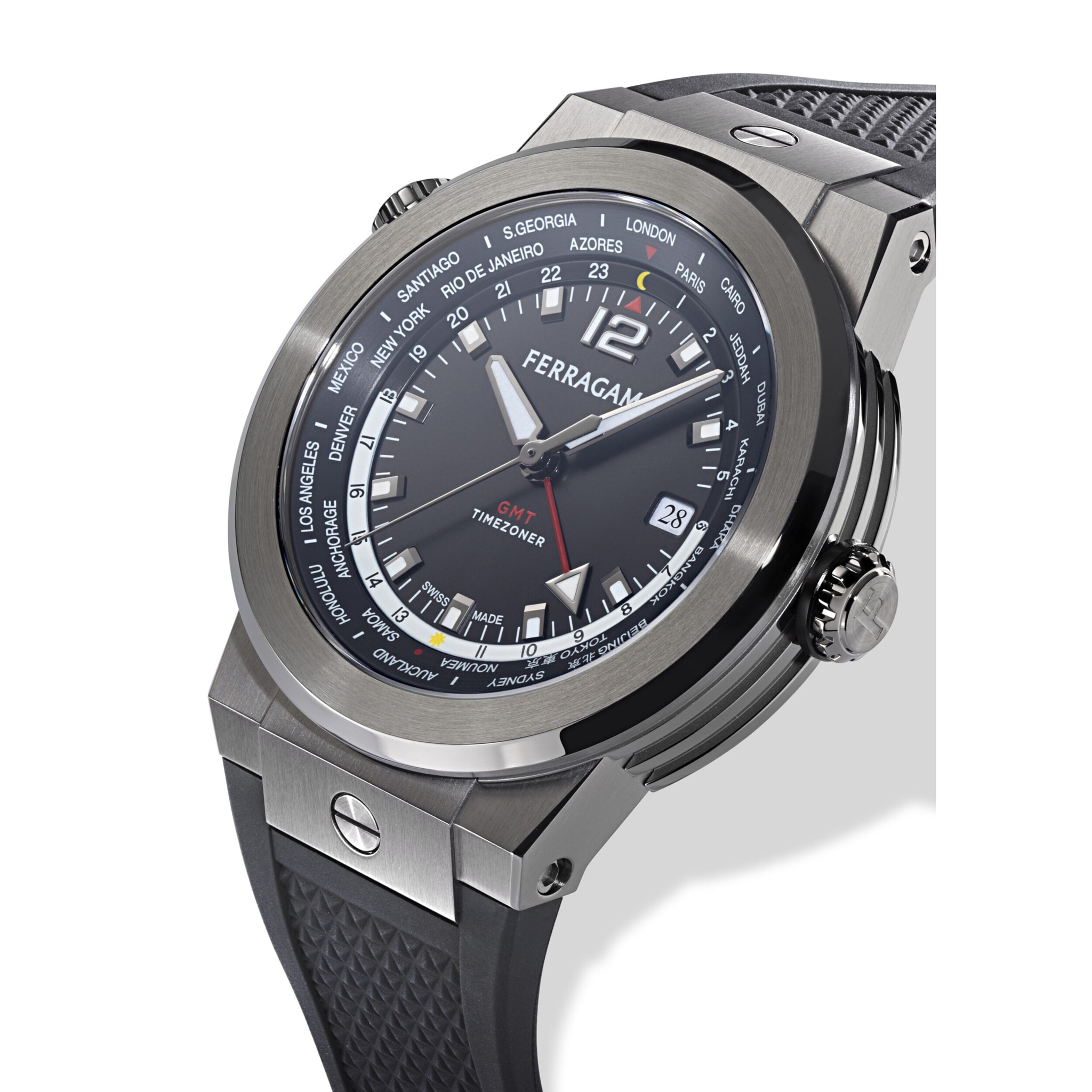 Ferragamo Reloj Analógico De Cuarzo Ferragamo Duo