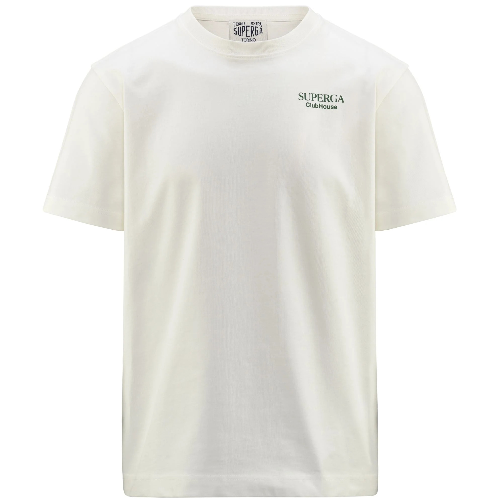 T-Shirts & Top Superga Uomo Donna Bianco T-Shirt Superga Clubhouse