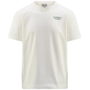 T-Shirts & Top Superga Uomo Donna Bianco T-Shirt Superga Clubhouse