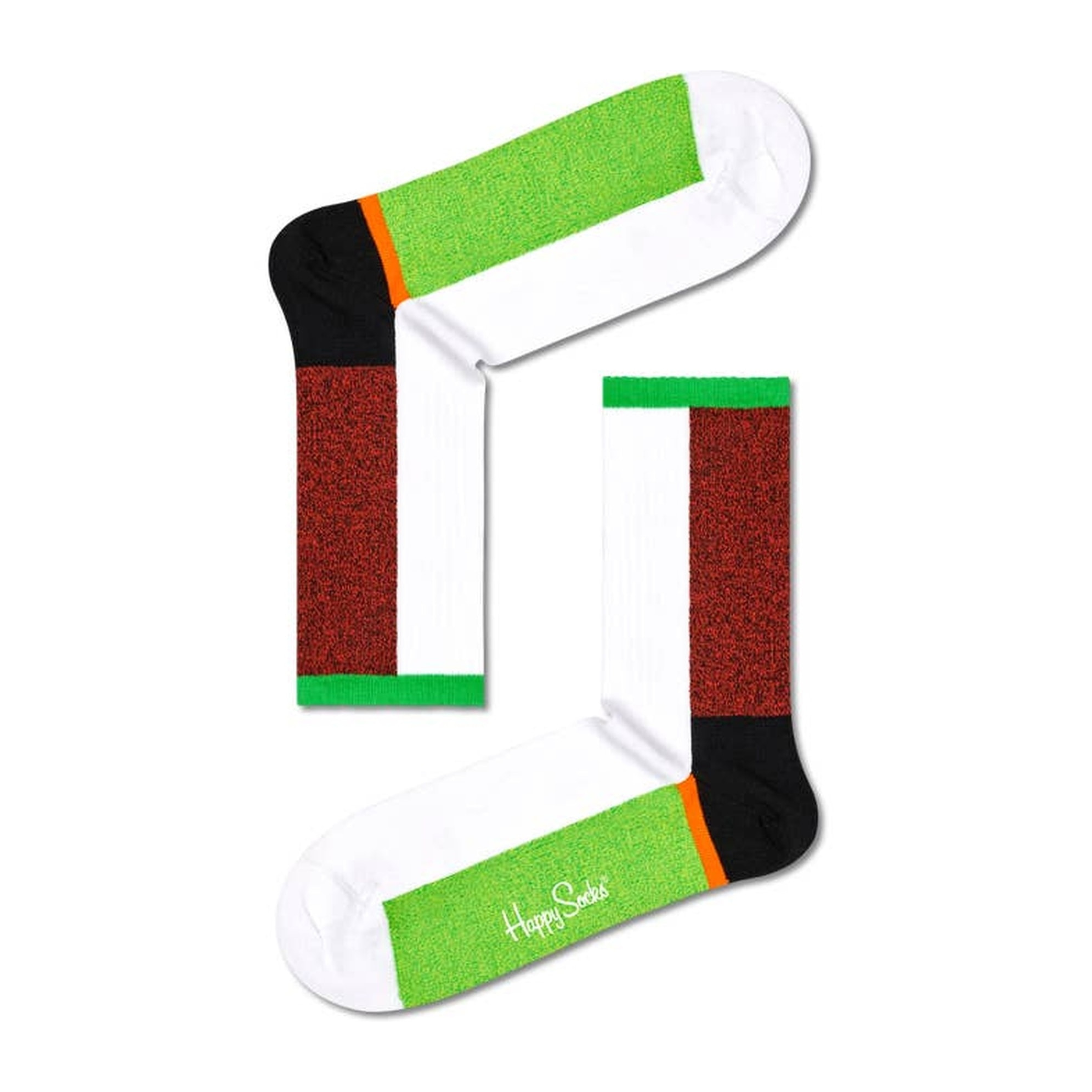 Calcetines blocked fields 3/4 crew