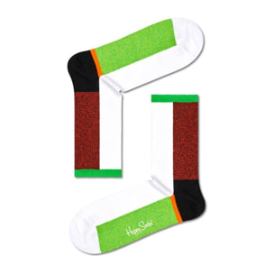 Calcetines blocked fields 3/4 crew