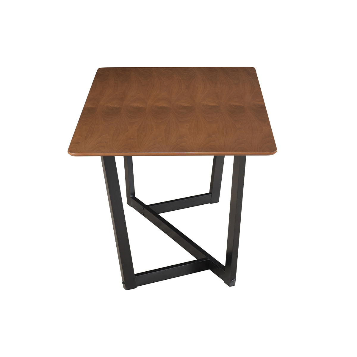 Table design rectangulaire noyer et bois teinté noir L150 cm KOUK