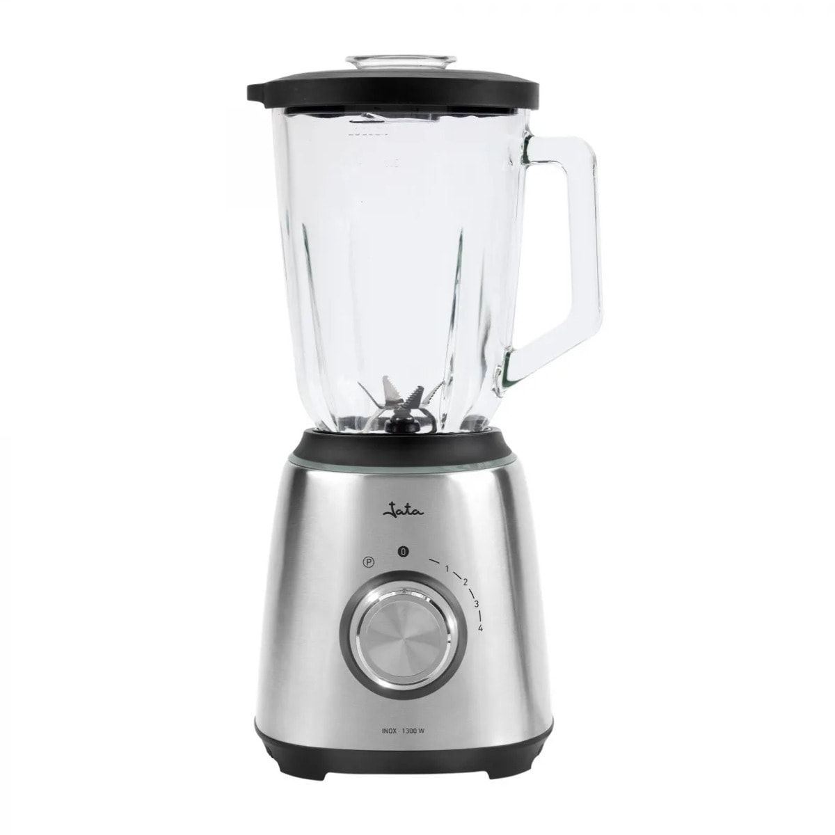 Batidora de vaso JATA JEBT1243 de 1300 W. 6 cuchillas. 4 velocidades + pulse. Pica hielo