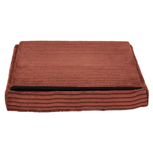 Coffre Pouf Pliable Cotele Scott Terra